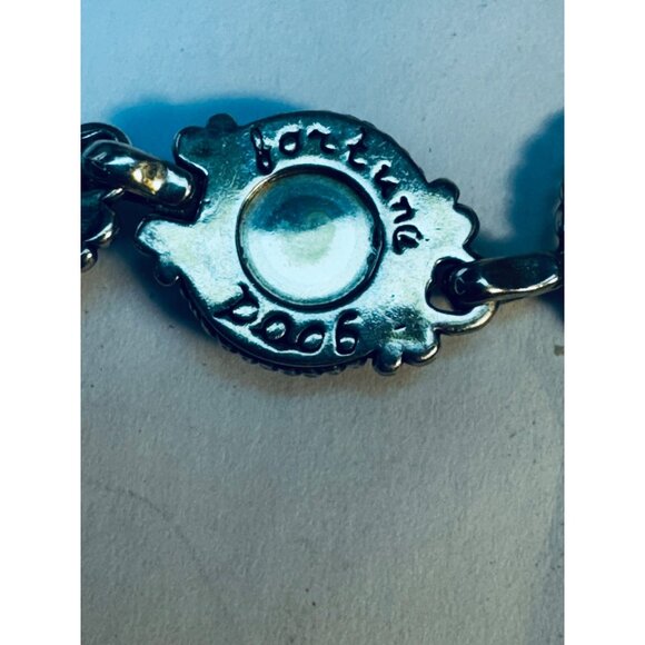 Carolyn Pollack Sterling Silver 925 Turquoise & Mother of Pearl Toggle Bracelet - Picture 7 of 12